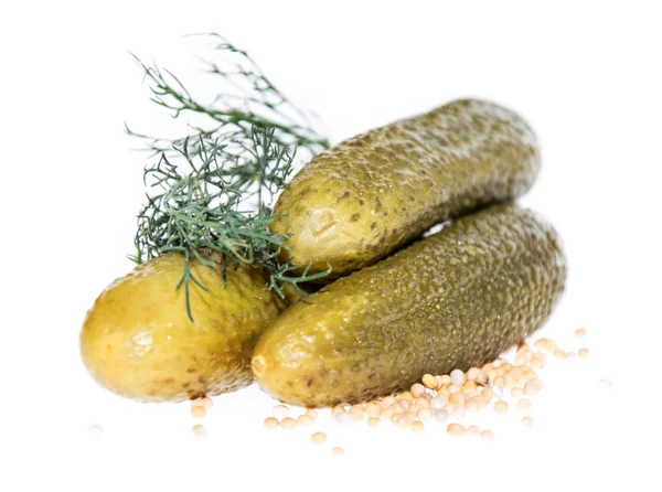 Pickles isolated on white — Stock Photo, Image