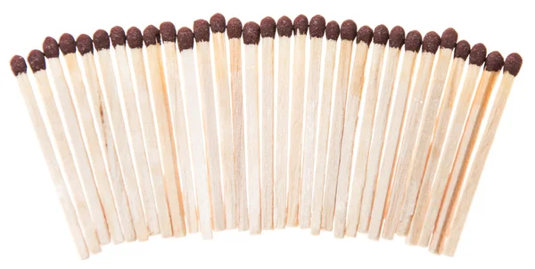 MatchsticksKızın elinde bir kulağı ile dinliyor — Stok fotoğraf