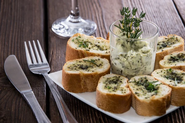 Portion of Garlic Bread — Stock Photo, Image