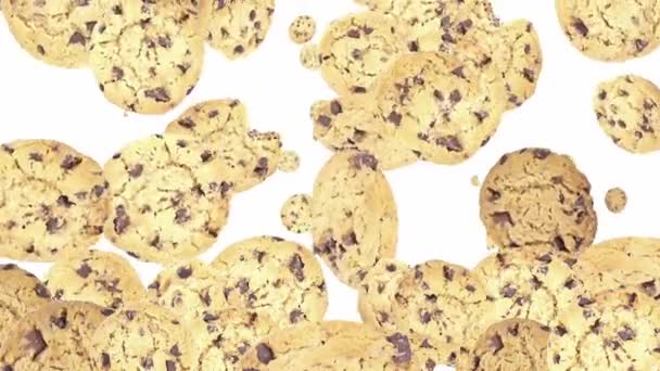 Falling Cookies come video di sfondo — Video Stock