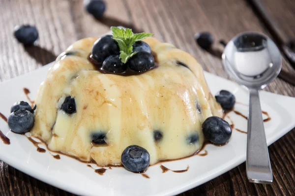 Homemade Blueberry Pudding — Stock Photo, Image