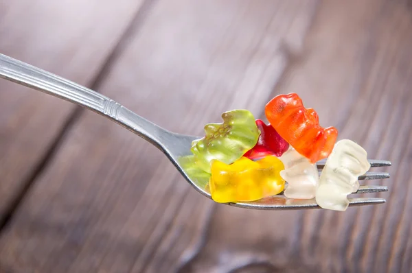 Нездоровая пища (Gummi Bears ) — стоковое фото