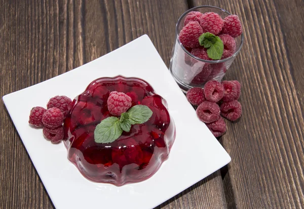 Raspberry Jello — Stock Photo, Image