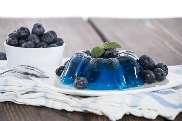 Blueberry Jello isolado em branco — Fotografia de Stock