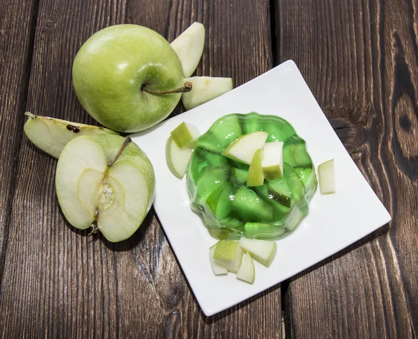 Část jablko želé — Stock fotografie