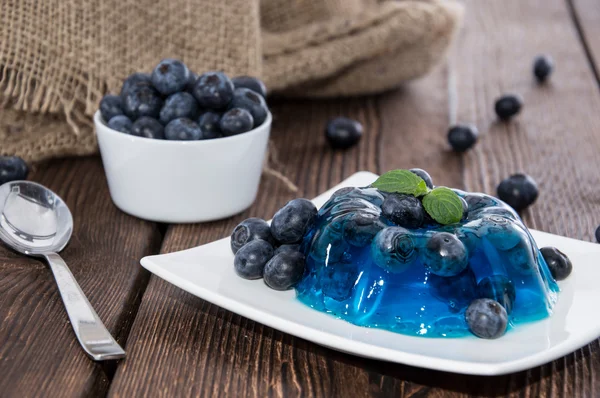 Portion of Blueberry Jello — Stock Photo, Image