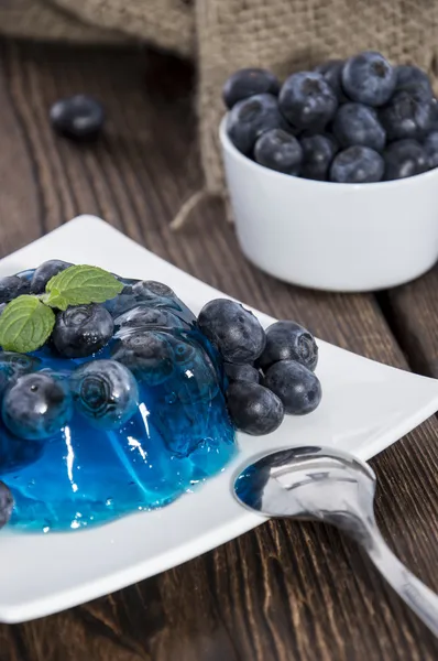 Fresh made Blueberry Jello — Stock Photo, Image