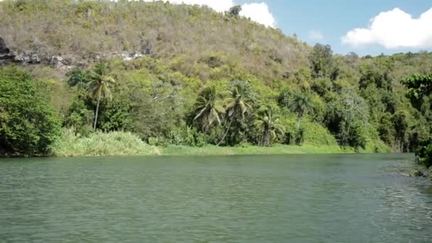 Cruzeiro fluvial tropical — Vídeo de Stock