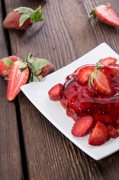 Strawberry Jello — Stock Photo, Image