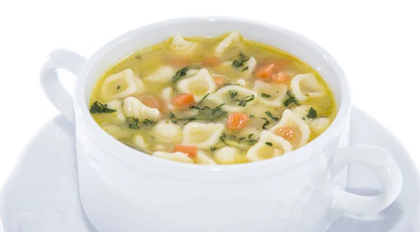 Portion of Soup isolated on white — Stock Photo, Image