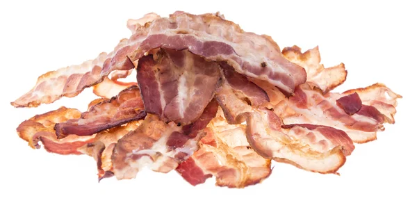 Tas de bacon sur blanc — Photo