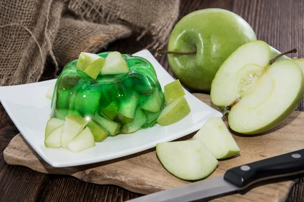 Gelatina de manzana en un plato — Foto de Stock