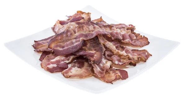Bacon terisolasi di atas putih — Stok Foto