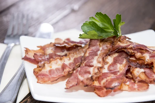 Portion of Fried Bacon — Stock Photo, Image