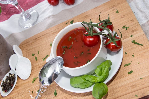 Sopa de tomate — Fotografia de Stock