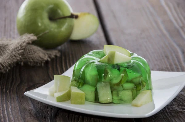 Mela gelatina su un piatto — Foto Stock