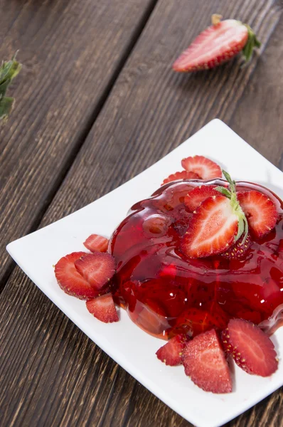 Jello aux fraises fait maison — Photo