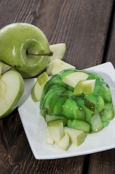 Gelatina de manzana en un plato — Foto de Stock