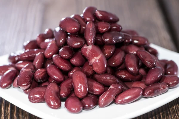 Frijoles de riñón en plato —  Fotos de Stock