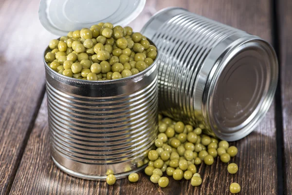 Can with Peas — Stock Photo, Image