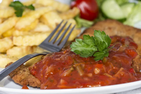 Schnitzel (Makroschuss)) — Stockfoto