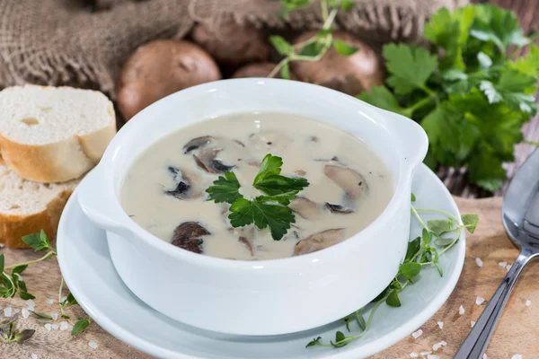 Portion of Mushroom Soup — Stock Photo, Image