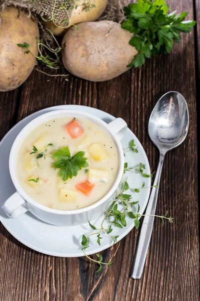 Potatoe Soup in a bowl — Stock Photo, Image