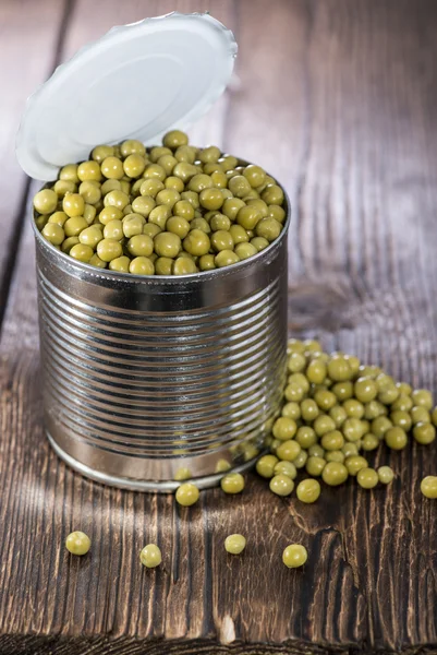 Peas in a Can — Stock Photo, Image
