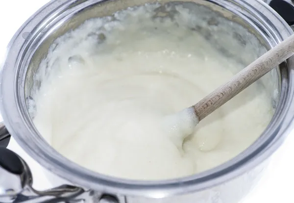 Semolina Pudding in a pot — Stock Photo, Image