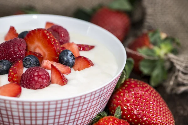 Самодельная Semolina Pudding — стоковое фото