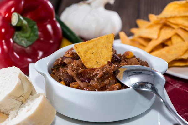 Chili con Carne caseiro — Fotografia de Stock