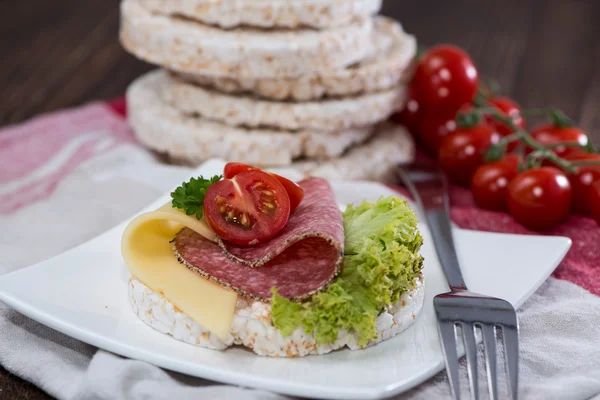 Rice Cakes on a plate — Stock Photo, Image