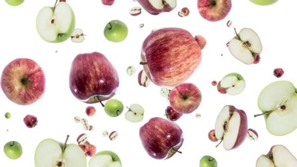 Aşağı düşen elma — Stok video