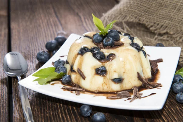 Blueberry Vanilla Pudding — Stock Photo, Image