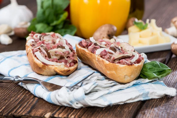 Portion of Pizza Baguettes — Stock Photo, Image