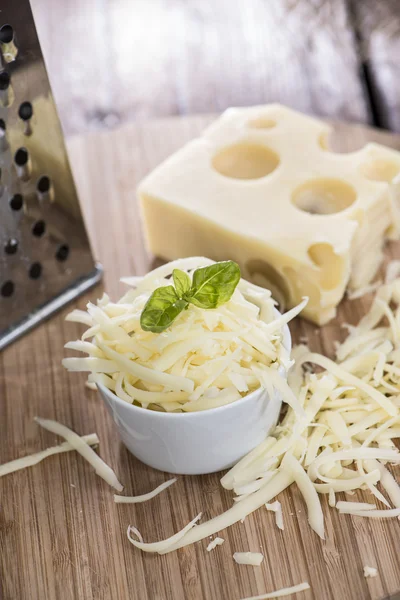 Emmentaler Cheese on wood — Stock Photo, Image