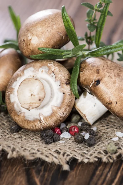 Heap of brown Mushrooms — Stock Photo, Image