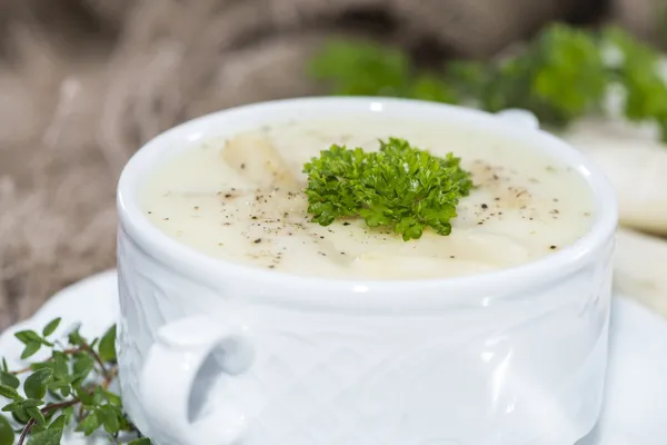 Fresh homemade Asparagus Soup Royalty Free Stock Photos