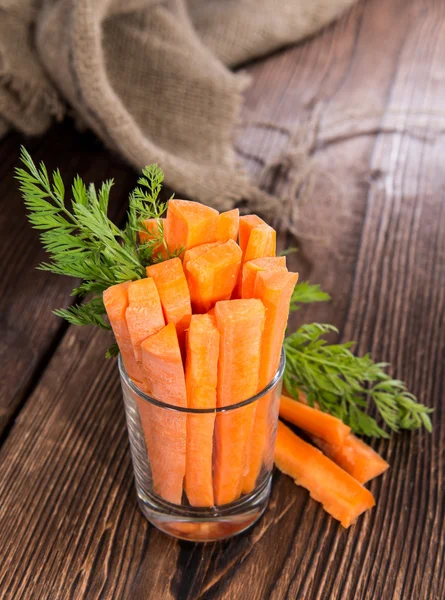 Carrot Sticks in a glass — Stock Photo, Image