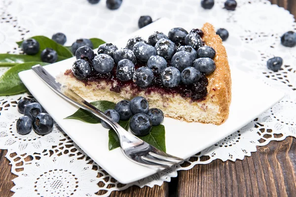 Tarta de arándano fresco con frutas — Foto de Stock