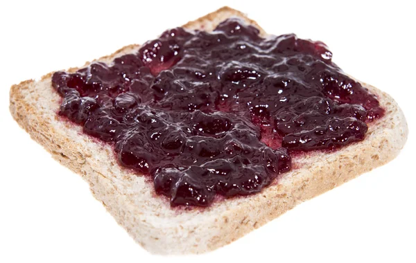 Cherry sylt smörgås — Stockfoto