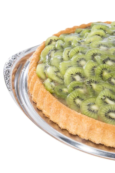 Kiwi koláč (na bílém pozadí) — Stock fotografie