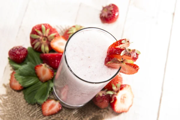 Fruity Strawberry Milkshake — Stock Photo, Image
