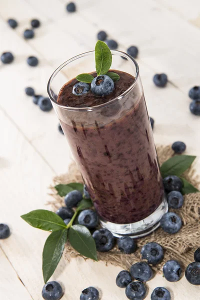 Smoothie blueberry wykonane świeży — Zdjęcie stockowe