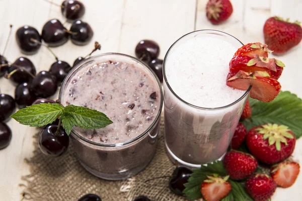 Fresh made Milkshakes — Stock Photo, Image