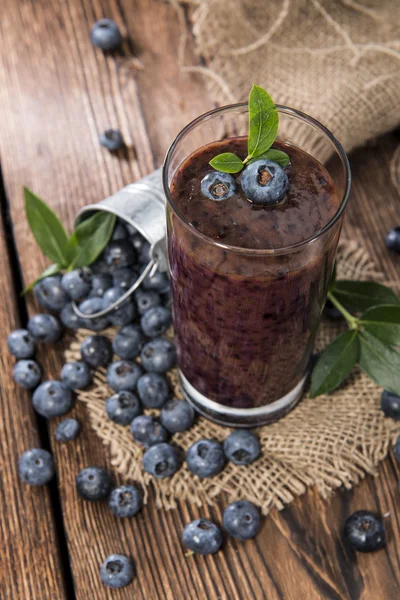 Färska gjorde blueberry smoothie — Stockfoto