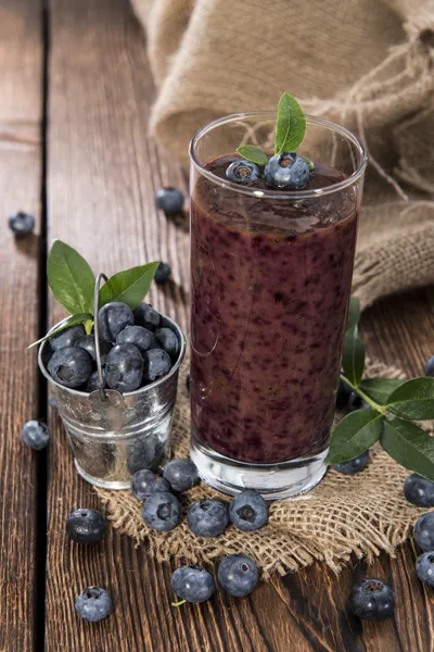 Taze yapılmış blueberry smoothie — Stok fotoğraf