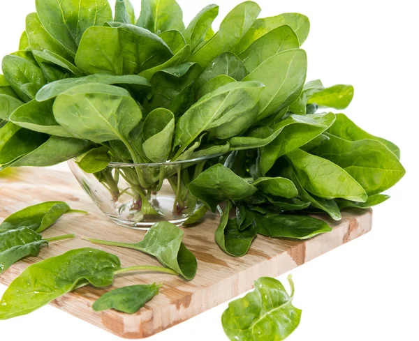 Portion of Spinach on white — Stock Photo, Image