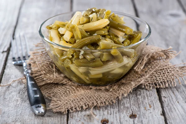 Groene bonensalade — Stockfoto