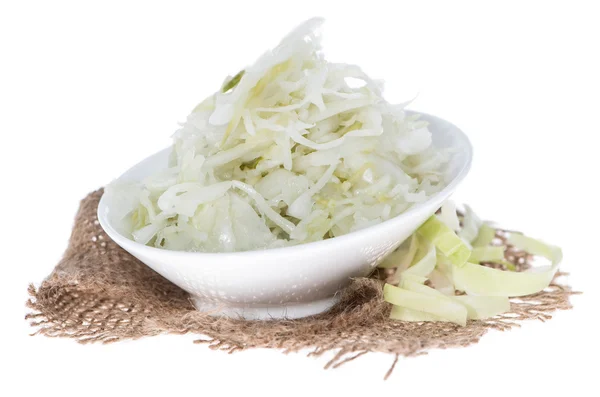 Krautsalat auf Weiß — Stockfoto